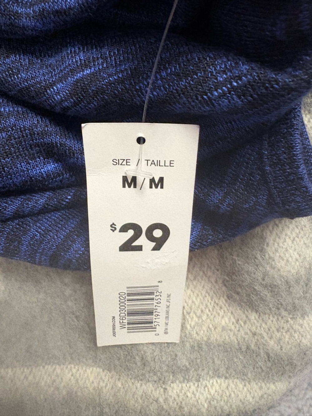 Joe Fresh Navy Heather Knit Tank Dress, midi length, size medium - Picture 4 of 7